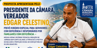 Entenda como a proposta do presidente da Câmara, vereador Edgar Celestino, pode transformar a vida de servidores públicos que enfrentam a dupla jornada do trabalho e do cuidado permanente com familiares com deficiência, garantindo inclusão, proteção social e mais humanização no serviço público de São Sebastião
