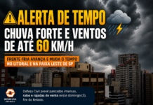 São Paulo deve ter chuvas fortes no domingo (3) após rajada de vento no litoral