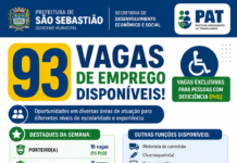 PAT de São Sebastião amplia oferta de 93 vagas de emprego em diferentes regiões da cidade