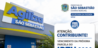 Contribuintes de São Sebastião têm até 11 de maio para quitar parcela do IPTU 2026 com bônus de 10%