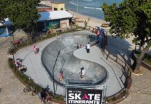 Skate Itinerante chega à Costa Sul com aulas gratuitas para crianças e adolescentes em Maresias