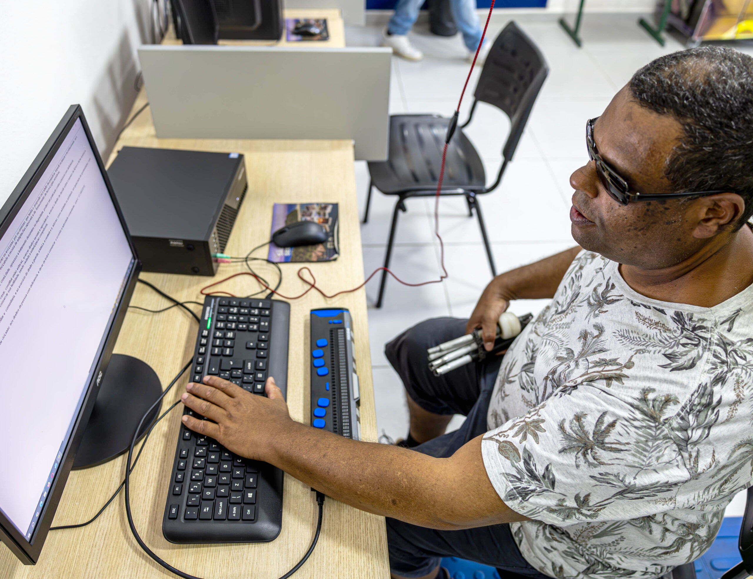Espaço de Leitura Acessível completa um ano e amplia acesso ao conhecimento para pessoas com deficiência