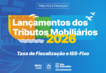 Carnês da Taxa de Fiscalização e do ISS-Fixo 2026 já estão disponíveis no portal da Prefeitura