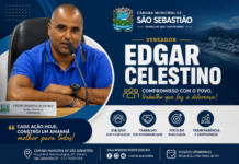 Vereador Edgar Celestino apresenta requerimentos para manutenção de refletores no Porto Grande e ampliação de licença-paternidade na Câmara de São Sebastião
