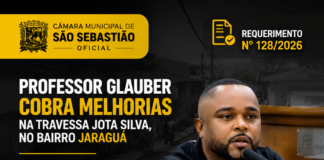 Professor Glauber cobra melhorias na Travessa J. Silva, no Jaraguá, e solicita informações sobre ampliação de serviços essenciais