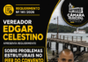 VEREADOR EDGAR CELESTINO APRESENTA REQUERIMENTO SOBRE PROBLEMAS ESTRUTURAIS NO PÍER DO CONVENTO