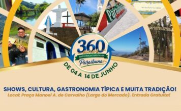 Festa dos 360 anos de Paraibuna começa nesta quinta-feira (04/06)
