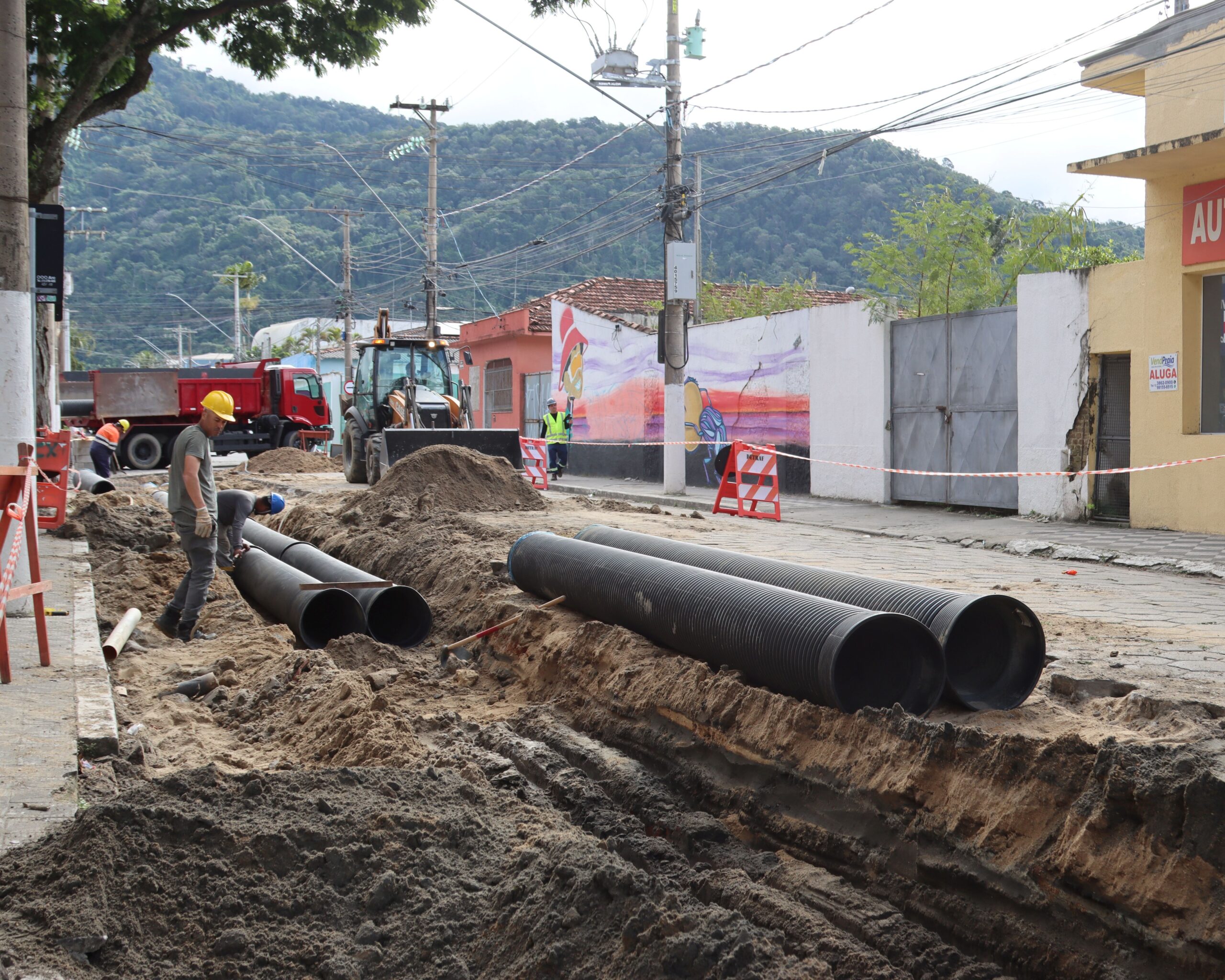 Obras na Vila Amélia tem nova etapa e alterações no trânsito a partir desta segunda-feira