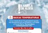 Prefeitura de Ilhabela orienta população sobre previsão de baixas temperaturas e reforça medidas de prevenção