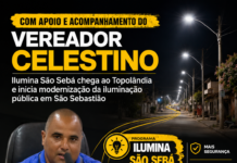 Com apoio e acompanhamento do vereador Celestino, Ilumina São Sebá chega ao Topolândia e inicia modernização da iluminação pública em São Sebastião