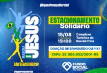 Fundo Social promove Estacionamento Solidário durante 1ª Marcha para Jesus em São Sebastião