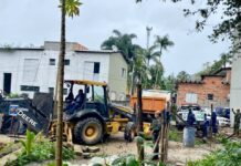 Polícia Ambiental do Estado conduz fiscalização em estruturas irregulares na Baleia Verde