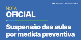 Nota Oficial – Suspensão aulas