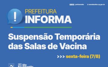 Nota Oficial – Suspensão Sala de Vacinas