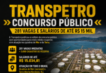 TRANSPETRO ABRE CONCURSO PÚBLICO COM 281 VAGAS E SALÁRIOS DE ATÉ R$ 15 MIL