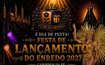 Flor do Morro lança Enredo 2027 neste domingo: festa gratuita reúne pagode e baterias no Centro Comunitário