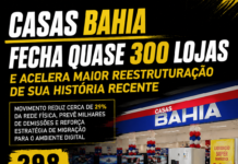 CASAS BAHIA FECHA QUASE 300 LOJAS E ACELERA MAIOR REESTRUTURAÇÃO DE SUA HISTÓRIA RECENTE