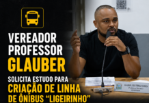 Vereador Professor Glauber solicita estudo para criação de linha de ônibus “ligeirinho” para atender o bairro Reserva do Moulin