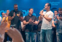 Reinaldinho recebe Tarcísio e reúne lideranças estaduais em São Sebastião