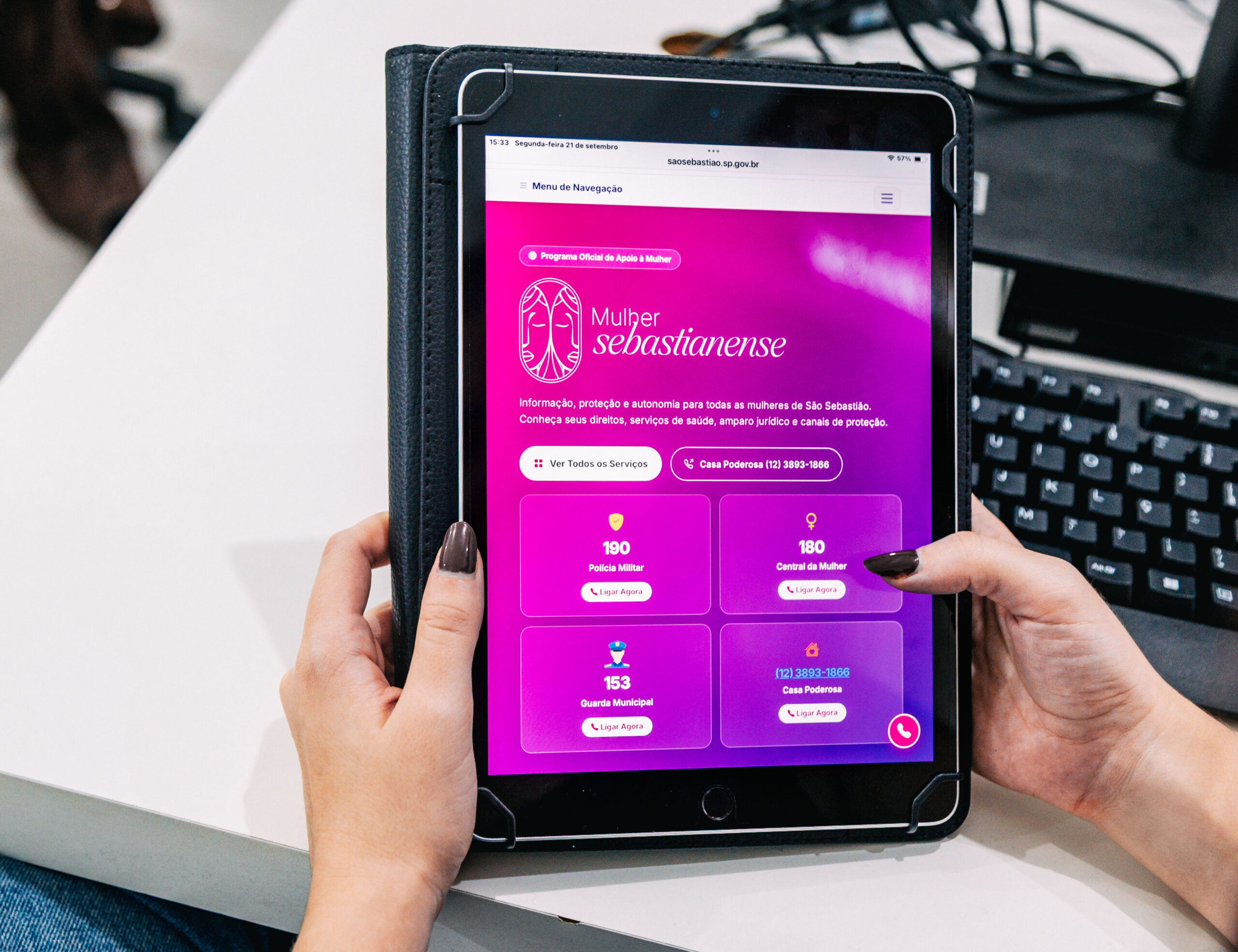 Prefeitura amplia acesso à rede de proteção com plataforma digital Mulher Sebastianense no município