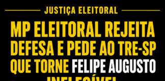 MP Eleitoral rejeita defesa e pede ao TRE-SP que torne Felipe
