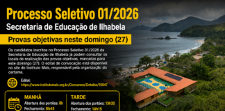 Ilhabela divulga locais de prova do Processo Seletivo da Educação