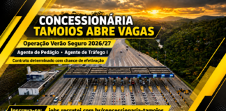 Concessionária Tamoios abre vagas de emprego para Operação Verão 2026/27
