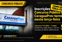 Inscrições do Concurso Público do CaraguaPrev termina nesta terça-feira