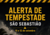 Atenção, São Sebastião: risco de tempestades entre sexta e sábado