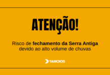 Risco de fechamento da Serra Antiga da Tamoios