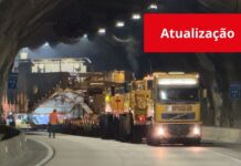 Atualização de passagem de carga especial pela Tamoios
