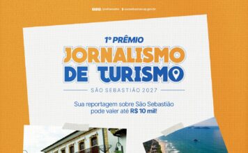 São Sebastião lança Prêmio Nacional de Jornalismo de Turismo para valorizar reportagens sobre o destino