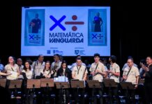 Banda Municipal e estudantes emocionam final do Matemática Vanguarda com trilhas de cinema