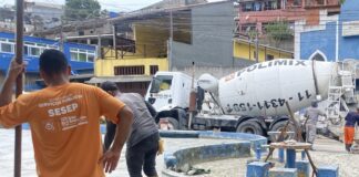 Prefeitura inicia manutenção na área de lazer do Olaria para oferecer mais conforto e segurança às famílias