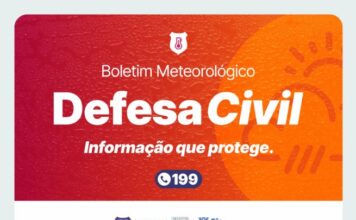 Defesa Civil monitora avanço da frente fria e previsão de chuvas e rajadas de vento no feriado