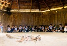 Prefeitura de São Sebastião leva alunos ao Território Indígena Rio Silveira para atividade educativa