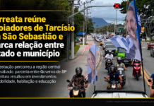 Carreata reúne apoiadores de Tarcísio em São Sebastião e marca relação entre Estado e município
