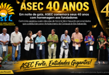 Em noite de gala, ASEC comemora seus 40 anos com homenagem aos fundadores